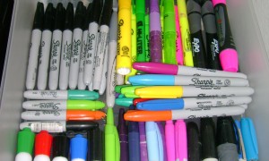 The Sharpies drawer