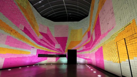 350,000 Post-its Used to Make Time-Lapse Film for Footwear Company