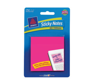 see-through Avery See Through Sticky Notes
