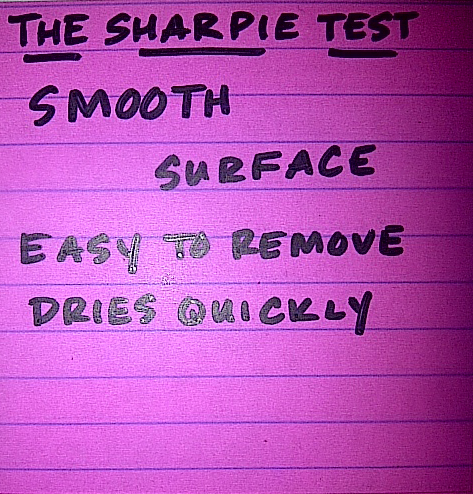 Avery See-Through Sticky Notes Comparison- Sharpie