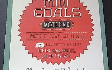 Chronicle Books Mini Goals Notepad