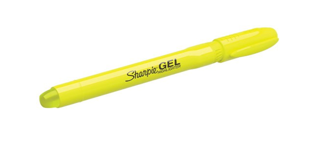 Gel Highlighters are from Sharpie will never dry out