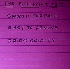 Avery See-Through Sticky Notes Comparison- Ballpoint