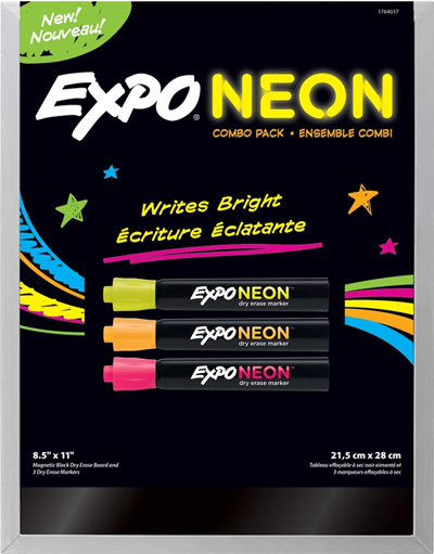 expo neon dry erase board